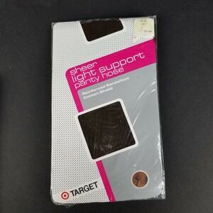 Vintage Target Light Brown Control Top Pantyhose Tights Stockings‎ Size C New